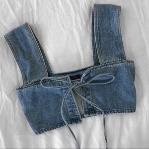 DAHLI Cropped Denim Top